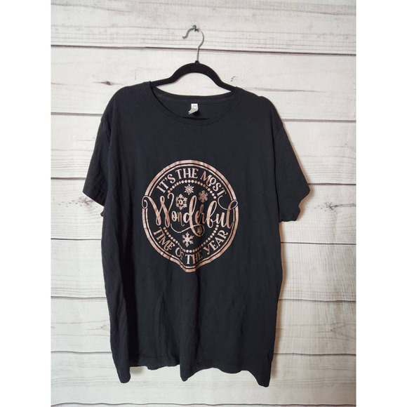 Live And Tell Womens T-Shirt‎ Black The Most Wonderful Time Of The Year Plus 3XL - Picture 1 of 6